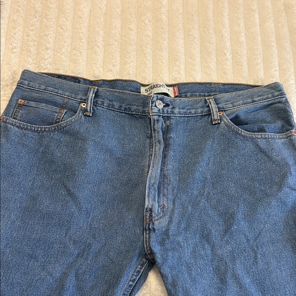 Levi’s 505 Men's Straight Fit Blue Jeans - Picture 3 of 14